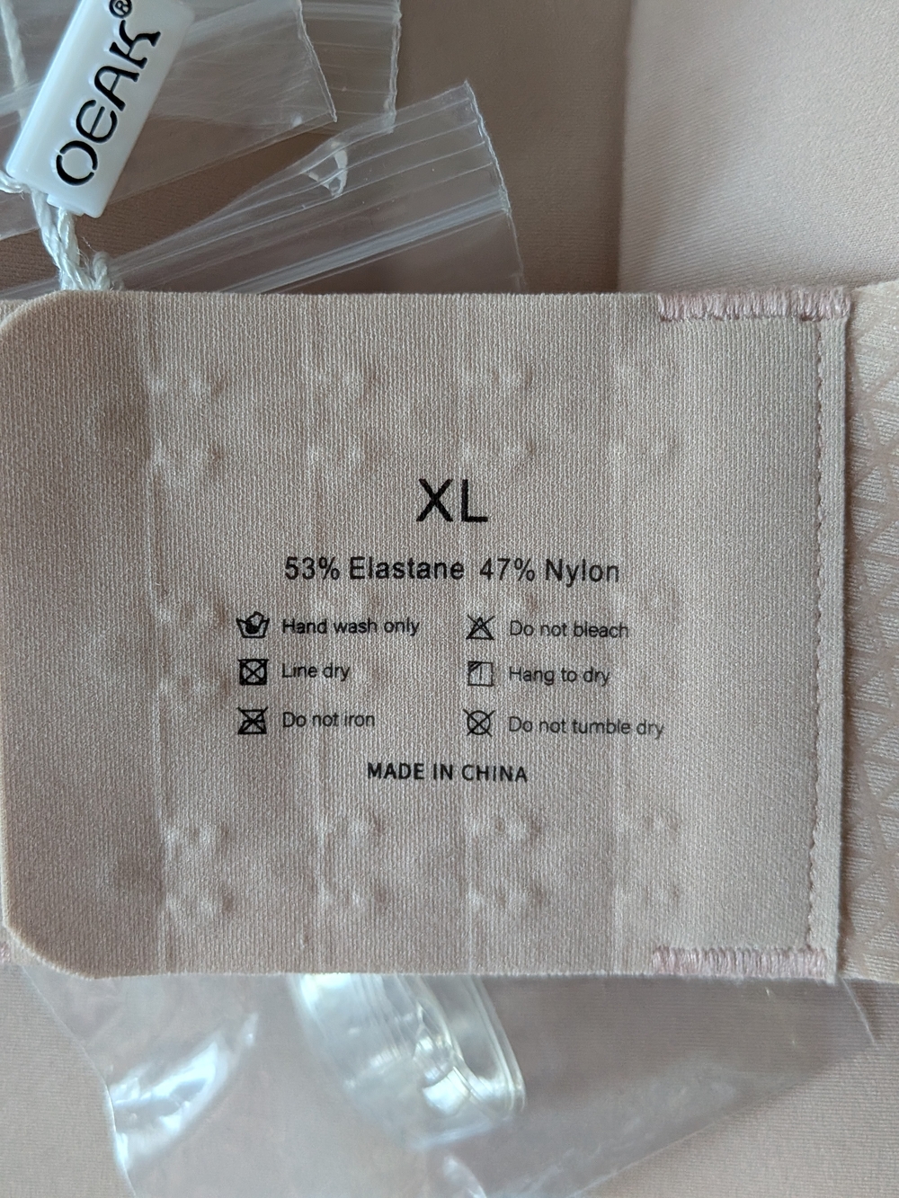 OEAK Nude Strapless Adhesive Bra - Seamless Backless Support, XL - Picture 2 of 16